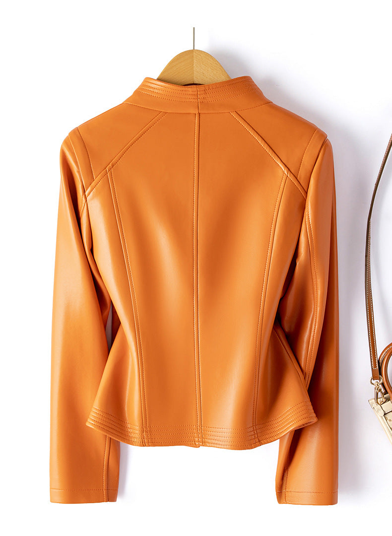 Clarisse Sheepskin Moto Jacket