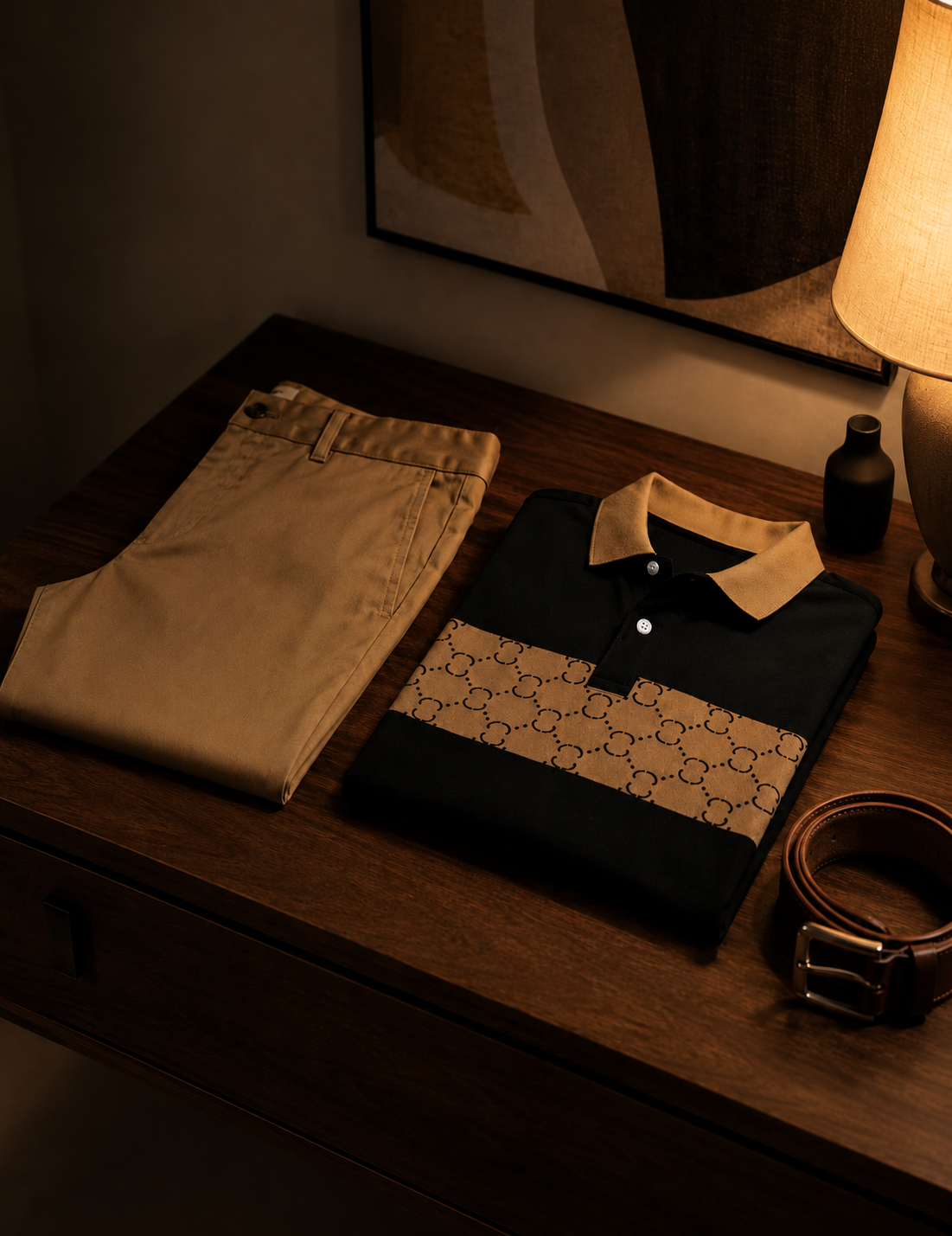 ( Buy 1 get 2 ) Polo & Pants Set Obsidian Heritage