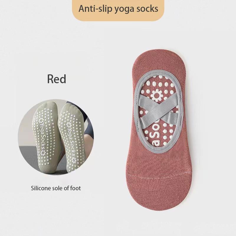 Flash Sale Women's No-Show Socks for Pilates & Workout - Non-Slip Silicone Grip, Breathable & Moisture-Wicking (Yoga/Dance/Indoor Activities)