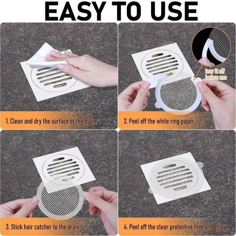 49% OFF 30 PCS Disposable Shower Drain Hair Catcher