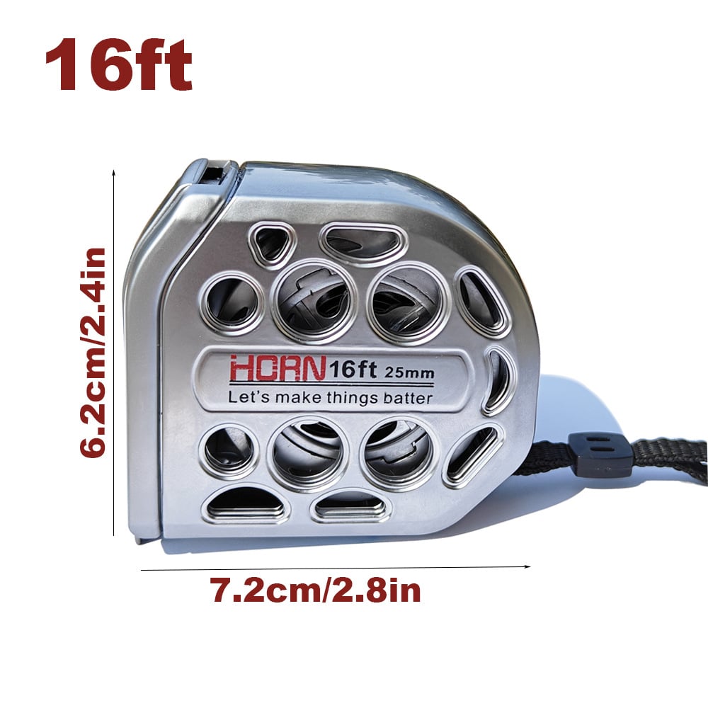 2025 New 16/25FT Stainless Steel Measuring Tape, Anti Rust,Strong Magnetism on The Bottom,Hollow Design