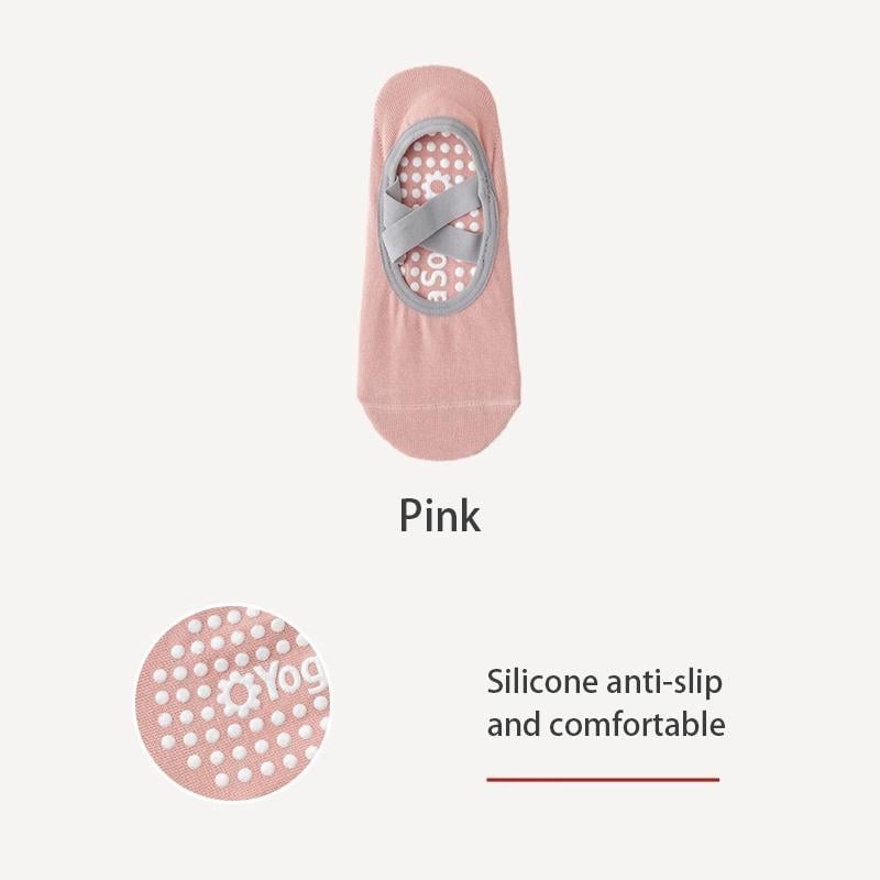 Flash Sale Women's No-Show Socks for Pilates & Workout - Non-Slip Silicone Grip, Breathable & Moisture-Wicking (Yoga/Dance/Indoor Activities)