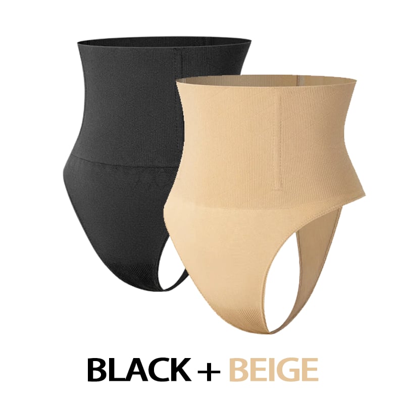 Plus Size High Waist Tummy Control Thong