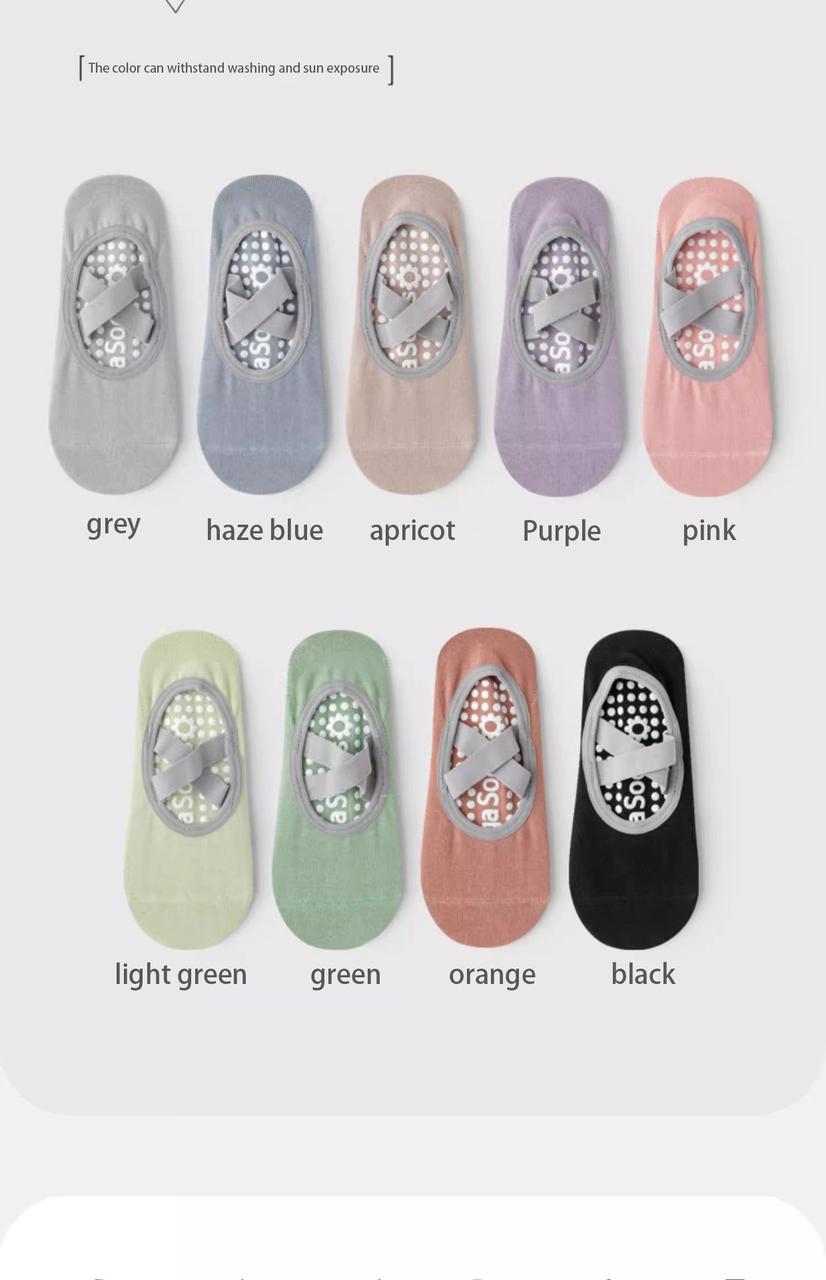 Flash Sale Women's No-Show Socks for Pilates & Workout - Non-Slip Silicone Grip, Breathable & Moisture-Wicking (Yoga/Dance/Indoor Activities)