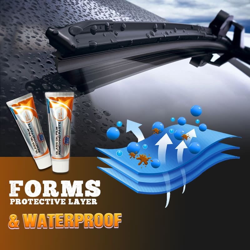 Glass Oil Film Removing Paste（Complimentary Sponge Cleaning）