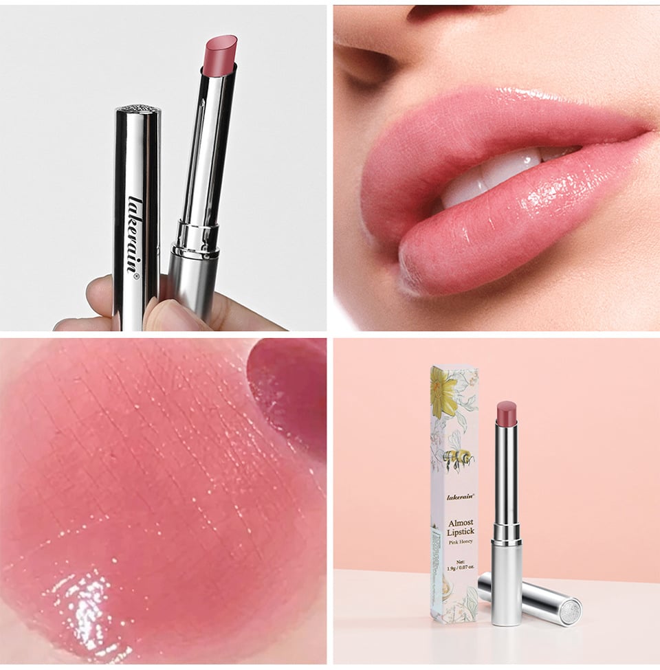 Flash Sale Honey Tinted Lipstick – Hydrating Black & Pink Balm with Sheer Shine, Long-Wear Cherry Gloss