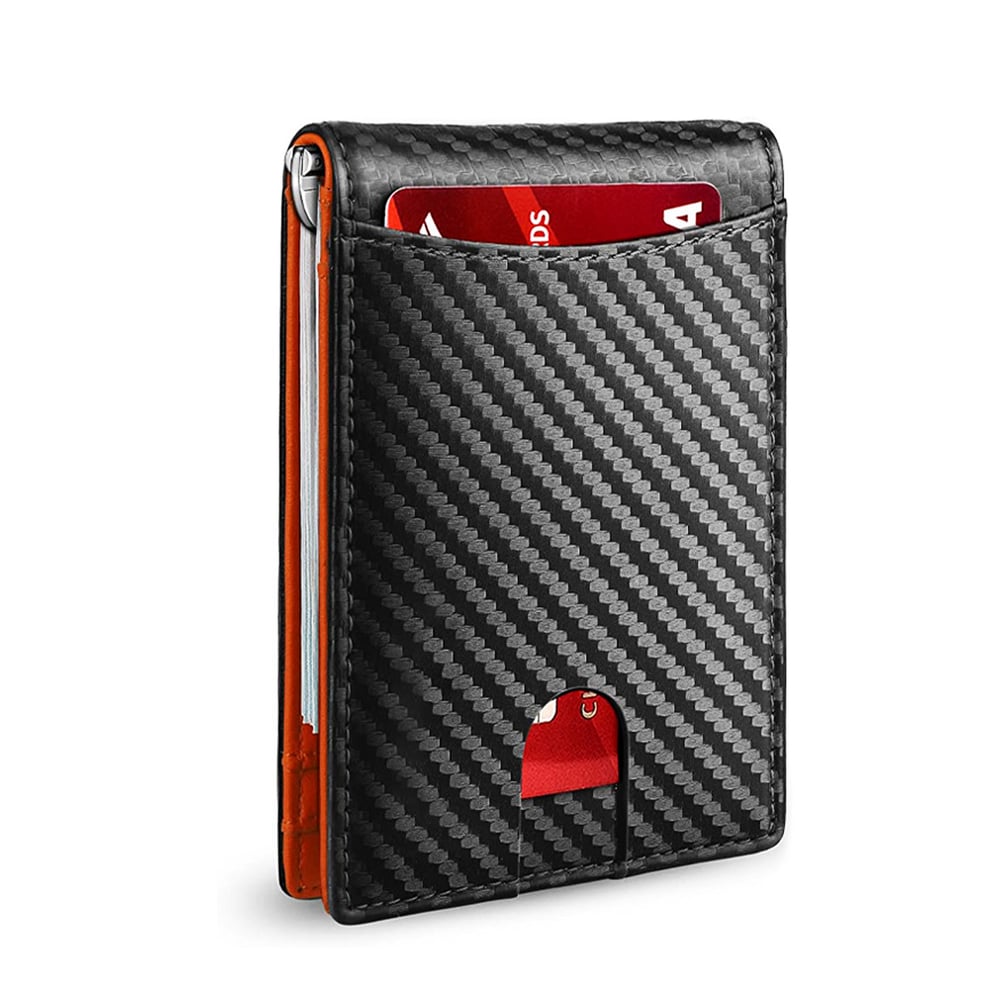 Mens Slim Wallet RFID Blocking