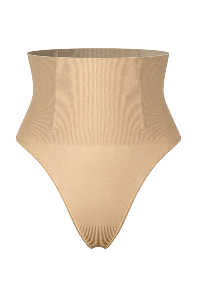 Plus Size High Waist Tummy Control Thong