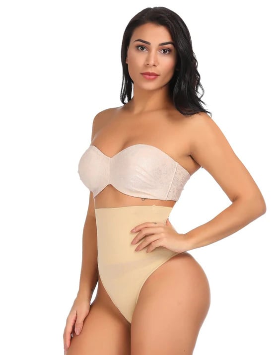Plus Size High Waist Tummy Control Thong