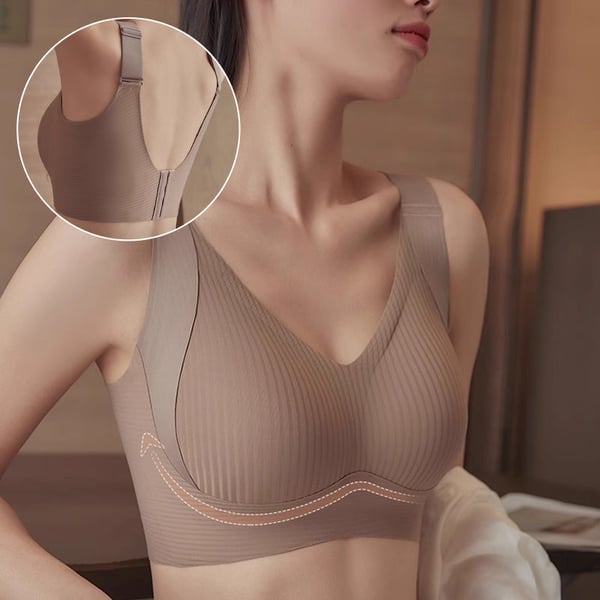 Women's Ribbed  Adjustable Wireless Bra