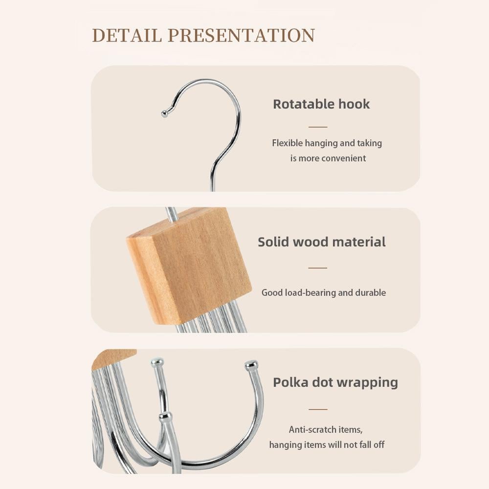 Flash Sale 50K+ SOLD! Almo360° Rotating 6-Claw Multi-Function Hook – Space-Saving Hanger for Clothes, Hats, Scarves, Belts & More