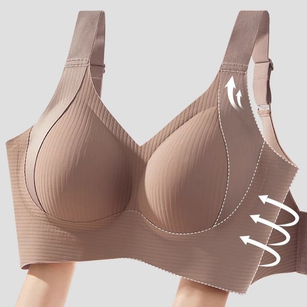 Women's Ribbed  Adjustable Wireless Bra