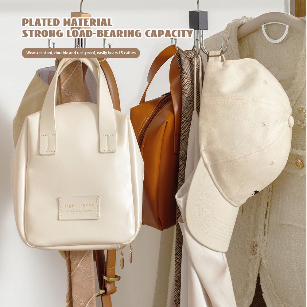 Flash Sale 50K+ SOLD! Almo360° Rotating 6-Claw Multi-Function Hook – Space-Saving Hanger for Clothes, Hats, Scarves, Belts & More