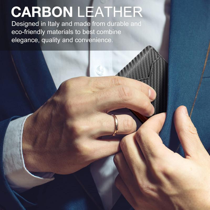 Mens Slim Wallet RFID Blocking