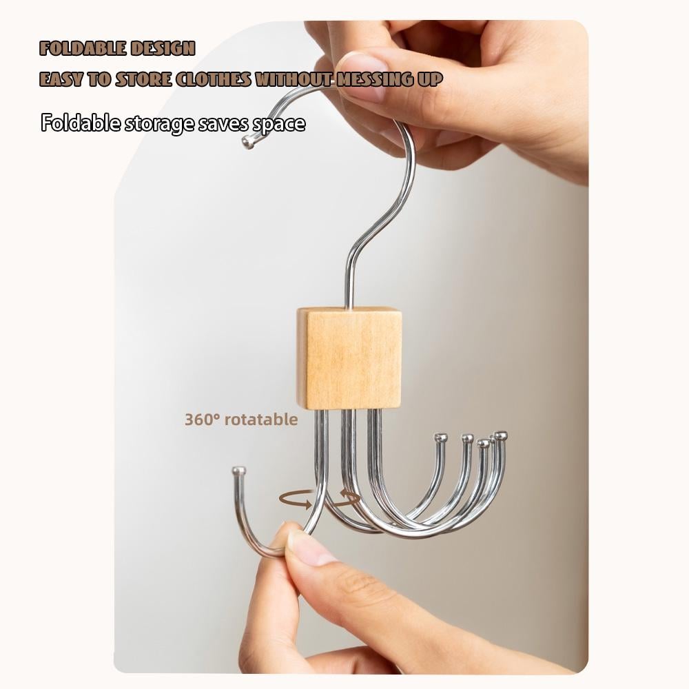 Flash Sale 50K+ SOLD! Almo360° Rotating 6-Claw Multi-Function Hook – Space-Saving Hanger for Clothes, Hats, Scarves, Belts & More