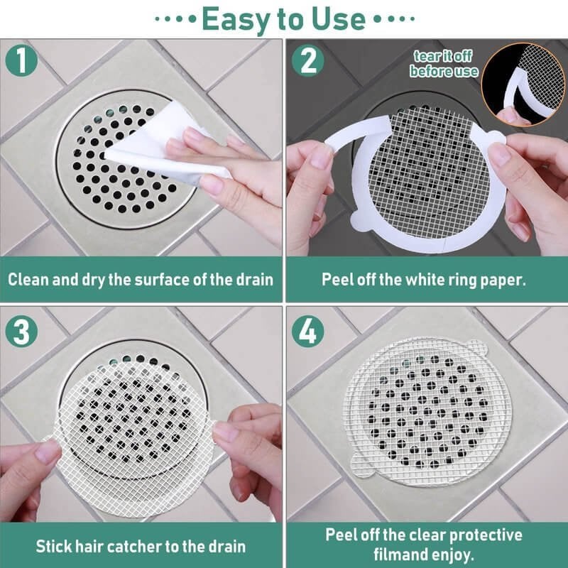 49% OFF 30 PCS Disposable Shower Drain Hair Catcher