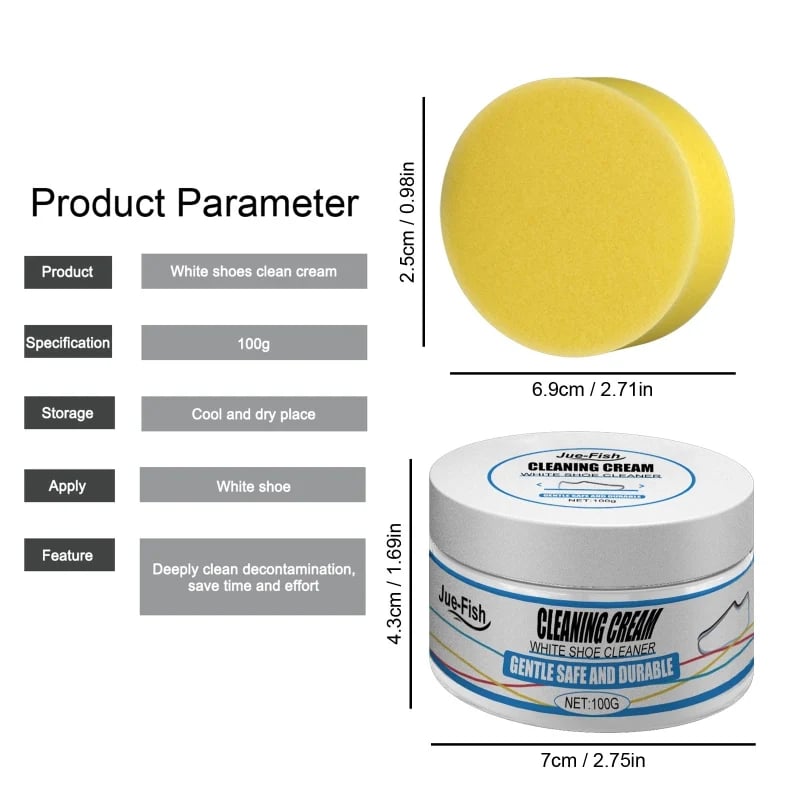 Reusable White Shoe Cleanning Cream