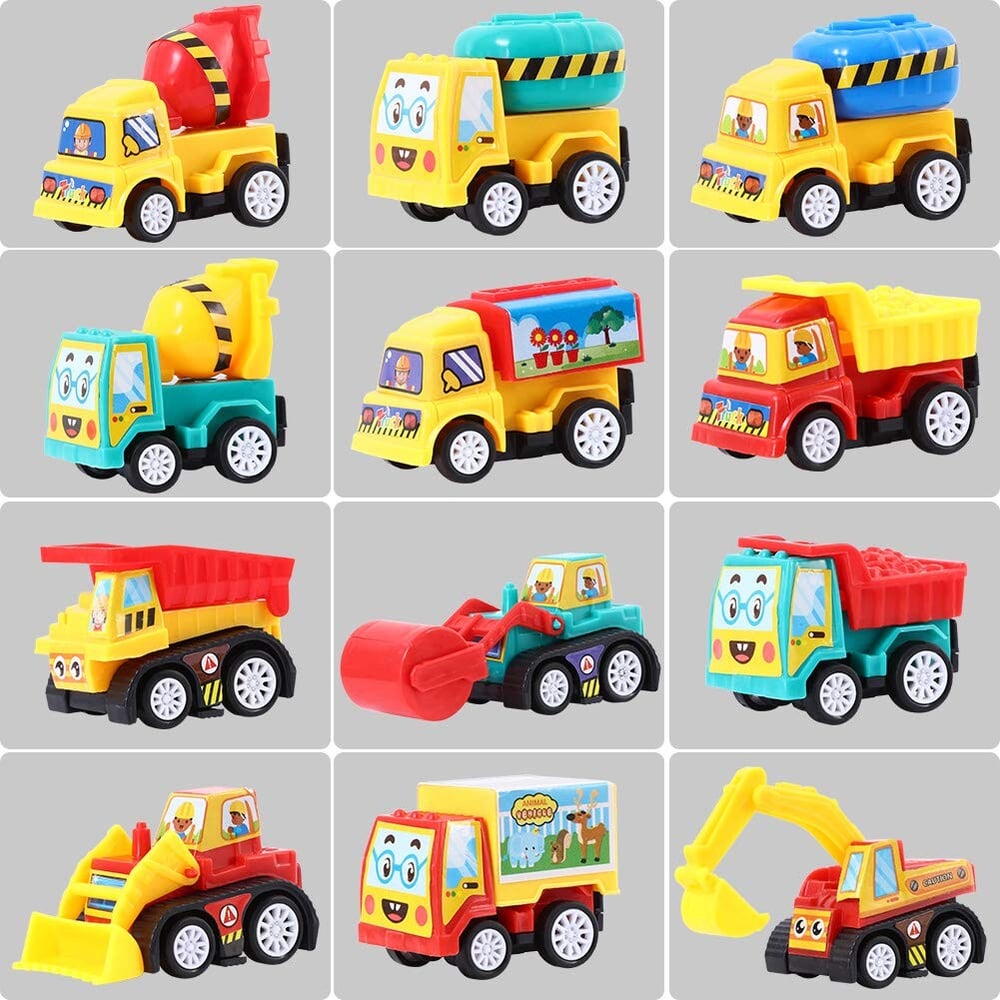 12 Prefilled Easter Eggs With Pull Back Cars