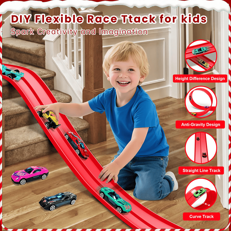 2025 Christmas Surprise Gift: DIY Hot Wheels Racetrack Racing Toy