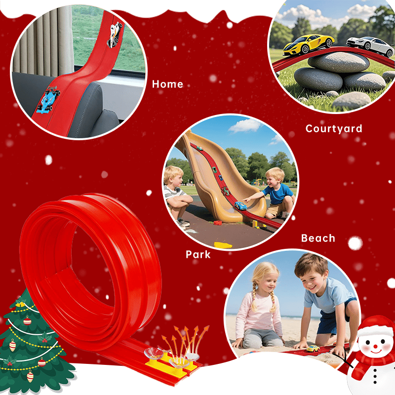 2025 Christmas Surprise Gift: DIY Hot Wheels Racetrack Racing Toy