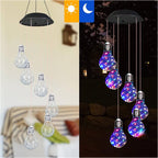 (2025 BEST GIFT TO FAMILY) Colorful LED Solar-Powered Light Bulb Wind Chimes