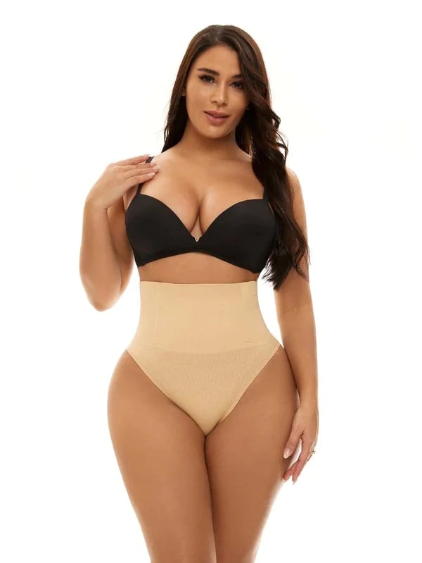 Plus Size High Waist Tummy Control Thong
