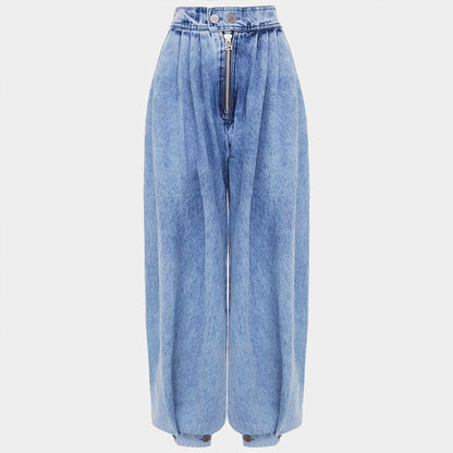 High Waist Denim Balloon Jeans