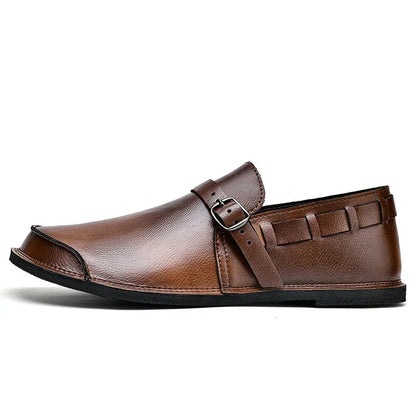 Lorenzo Vitale Buckled Leather Loafers