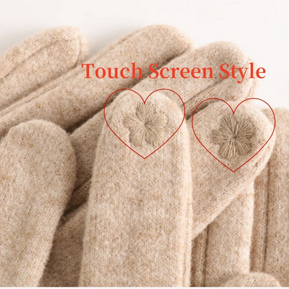 Cashmere-Wool Touchscreen Gloves