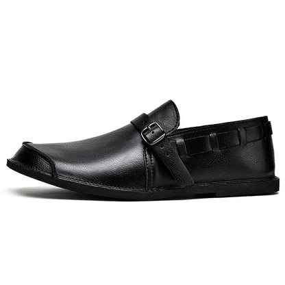 Lorenzo Vitale Buckled Leather Loafers