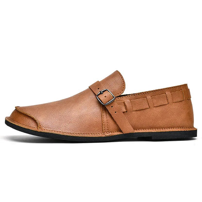 Lorenzo Vitale Buckled Leather Loafers