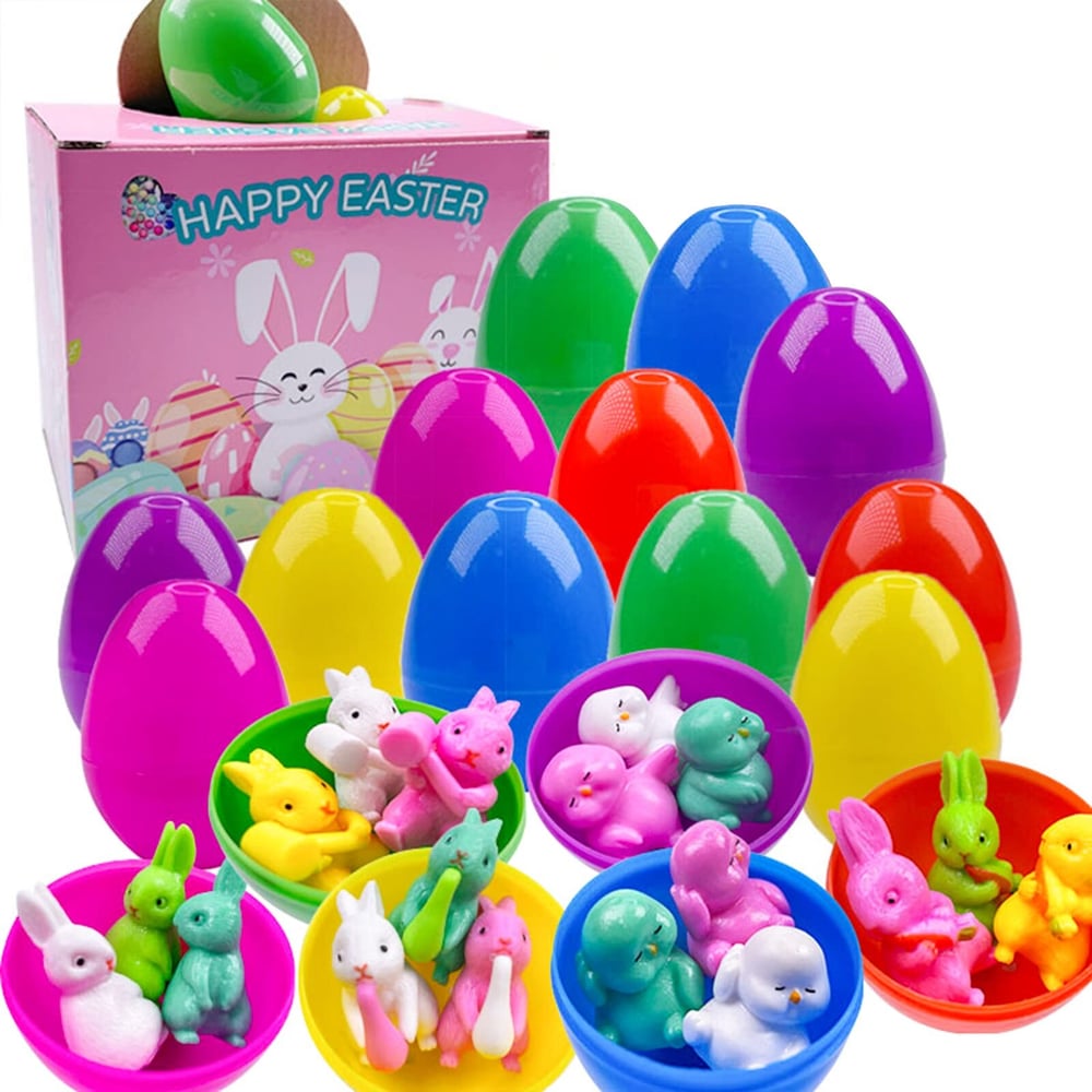 12 Prefilled Easter Eggs With Pull Back Cars