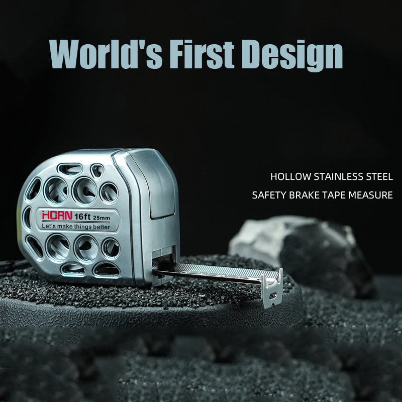 2025 New 16/25FT Stainless Steel Measuring Tape, Anti Rust,Strong Magnetism on The Bottom,Hollow Design