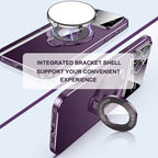 MagSafe iPhone Case with Integrated Stand and Large Window Design