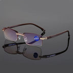 💥💥Sapphire High Hardness Anti-blue Progressive Far And Near Dual-Use Reading Glasses