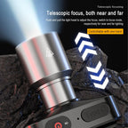 Flash Sale 50K+ SOLD! Almost Gone-White Laser LED Headlamp – 72h Ultra Bright for Outdoors, Powerful Lighting with Rechargeable Lithium Battery