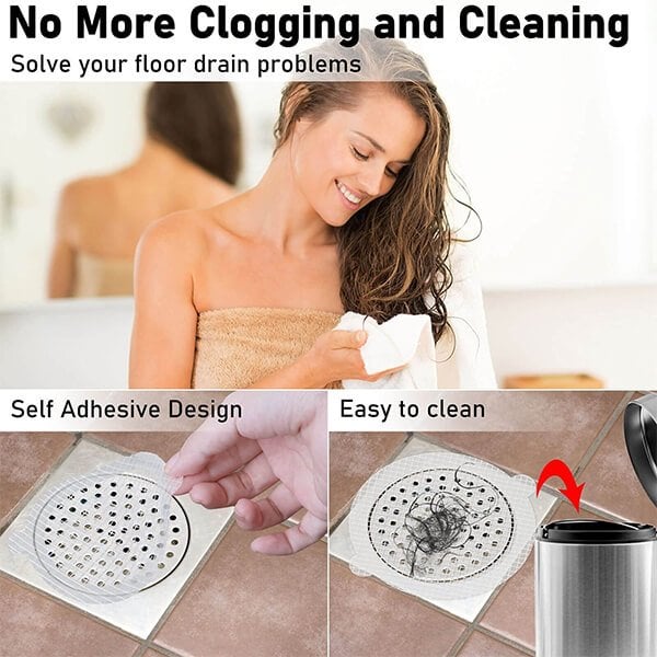 49% OFF 30 PCS Disposable Shower Drain Hair Catcher