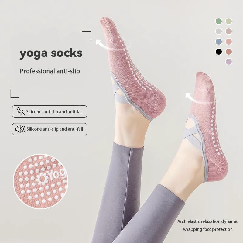 Flash Sale Women's No-Show Socks for Pilates & Workout - Non-Slip Silicone Grip, Breathable & Moisture-Wicking (Yoga/Dance/Indoor Activities)