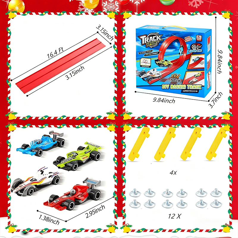 2025 Christmas Surprise Gift: DIY Hot Wheels Racetrack Racing Toy