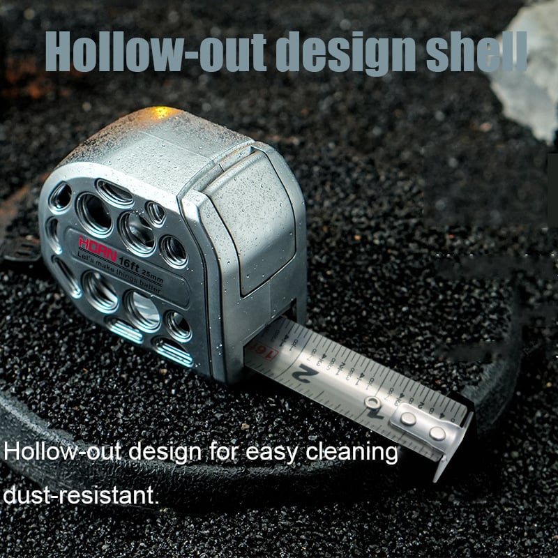 2025 New 16/25FT Stainless Steel Measuring Tape, Anti Rust,Strong Magnetism on The Bottom,Hollow Design